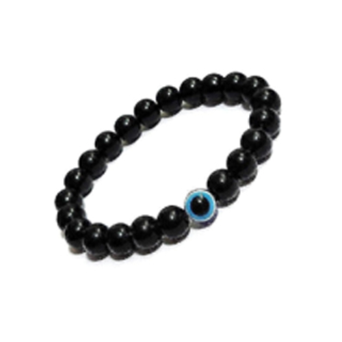 EVIL EYE WITH BLACK OBSIDIAN BRACELET